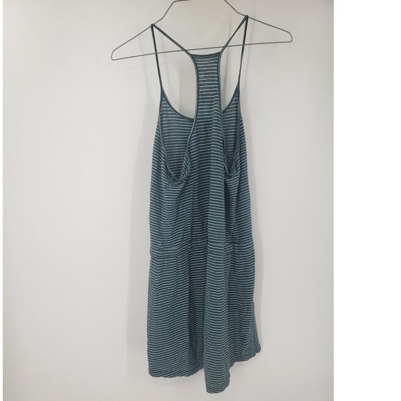 LOU & GREY Striped Linen Blend Spaghetti Strap Dress Womens Size Extra Small XS - Picture 2 of 4
